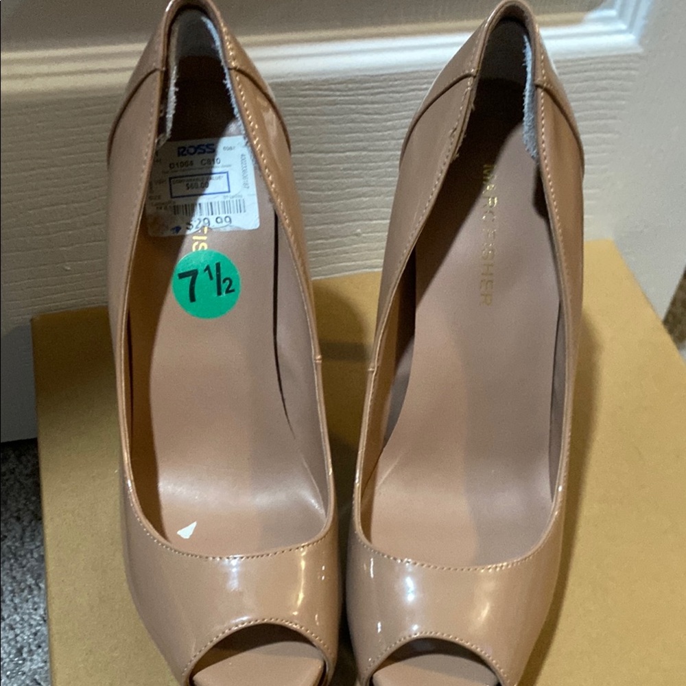 BCBGeneration Blush Peep Toe Heels